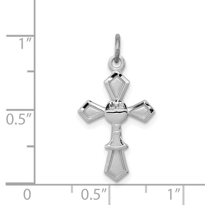 Sterlingsilber Rhodiniert Kelch Kreuz Charm