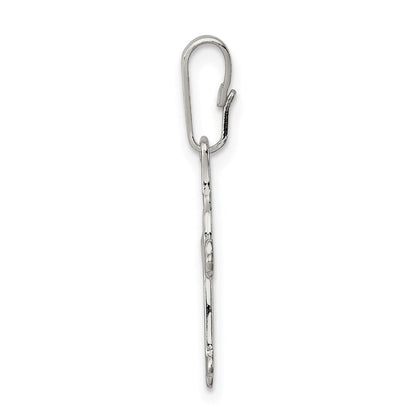 Sterlingsilber Knospend Kreuz Charm
