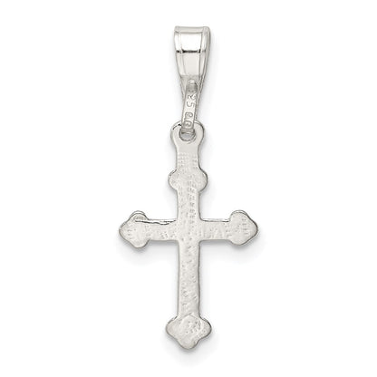Sterlingsilber Knospend Kreuz Charm