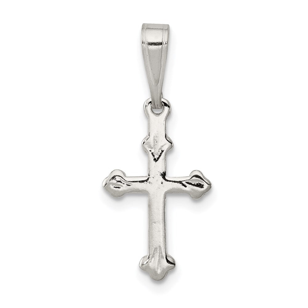 Sterlingsilber Knospend Kreuz Charm
