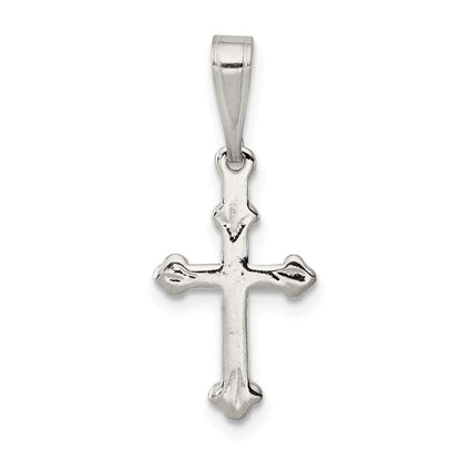 Sterlingsilber Knospend Kreuz Charm
