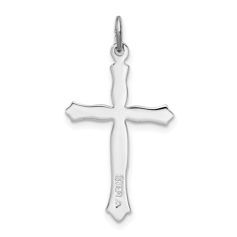 Sterlingsilber Rhodiniert und Vermeil Kreuz Anhänger