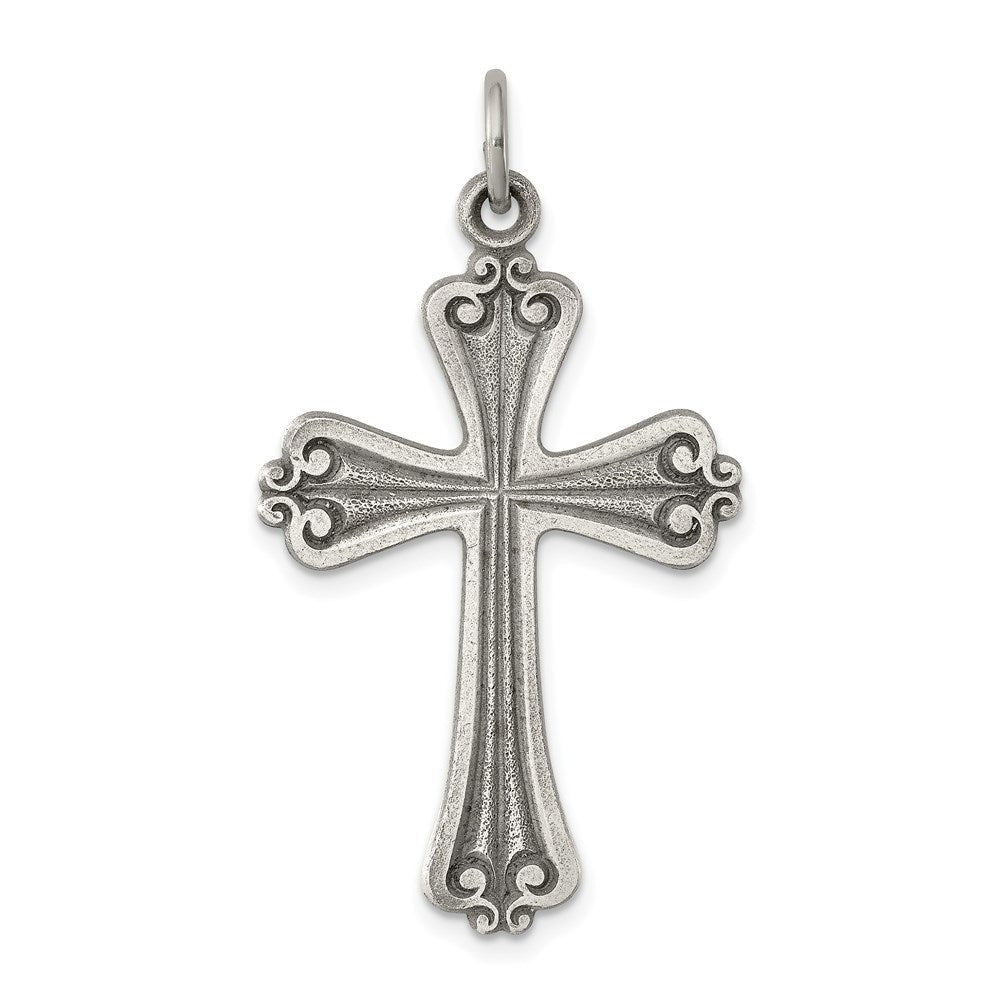 Sterlingsilber Antikisiert Kreuz Anhänger