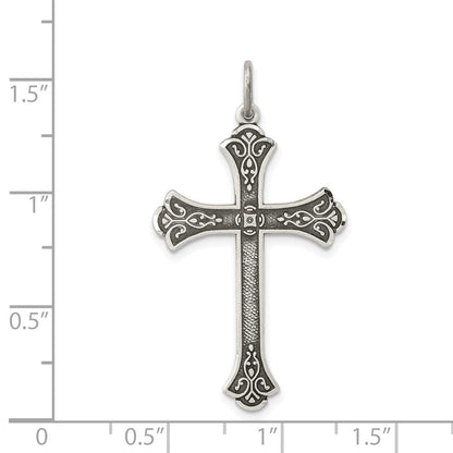 Sterlingsilber Antikisiert Kreuz Anhänger