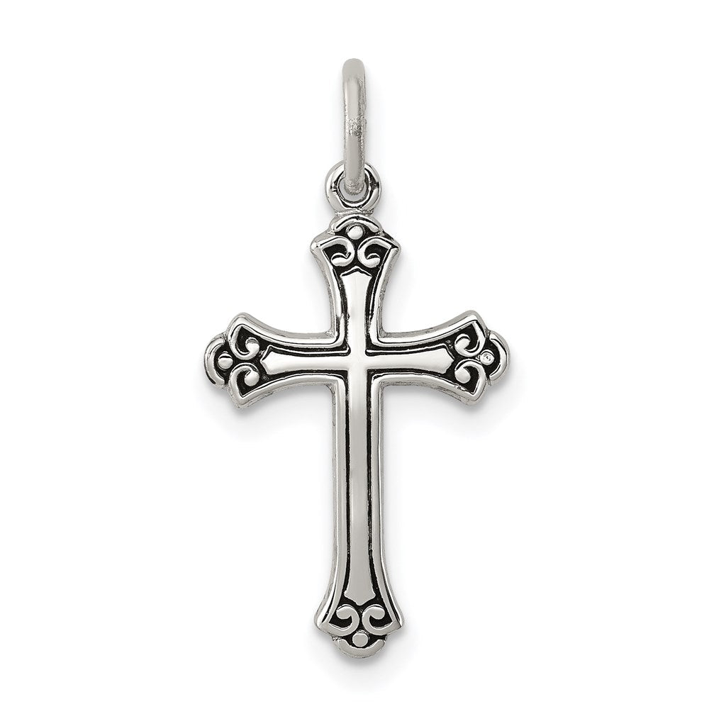 Sterlingsilber Antikisiert Kreuz Charm