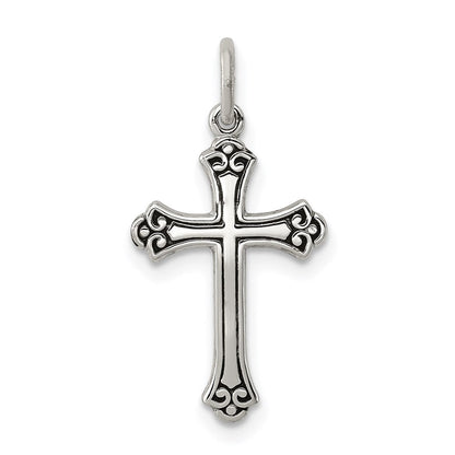 Sterlingsilber Antikisiert Kreuz Charm