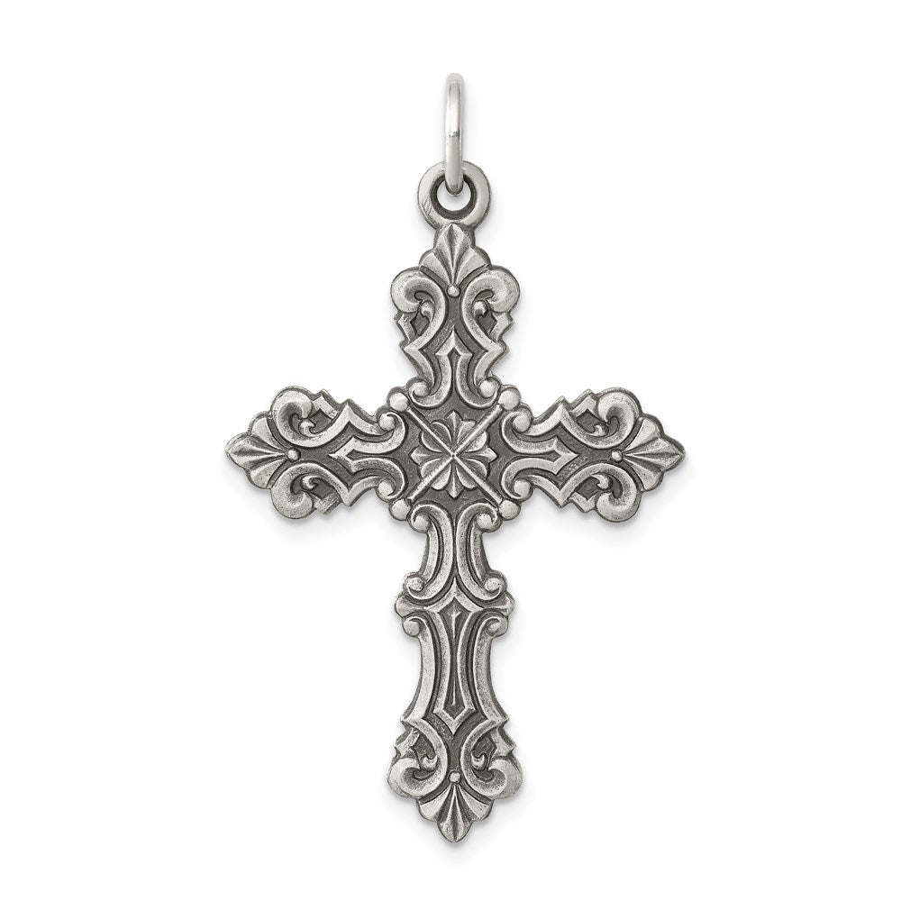 Sterlingsilber Antikisiert Kreuz Anhänger