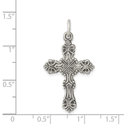 Sterlingsilber Antikisiert Kreuz Anhänger
