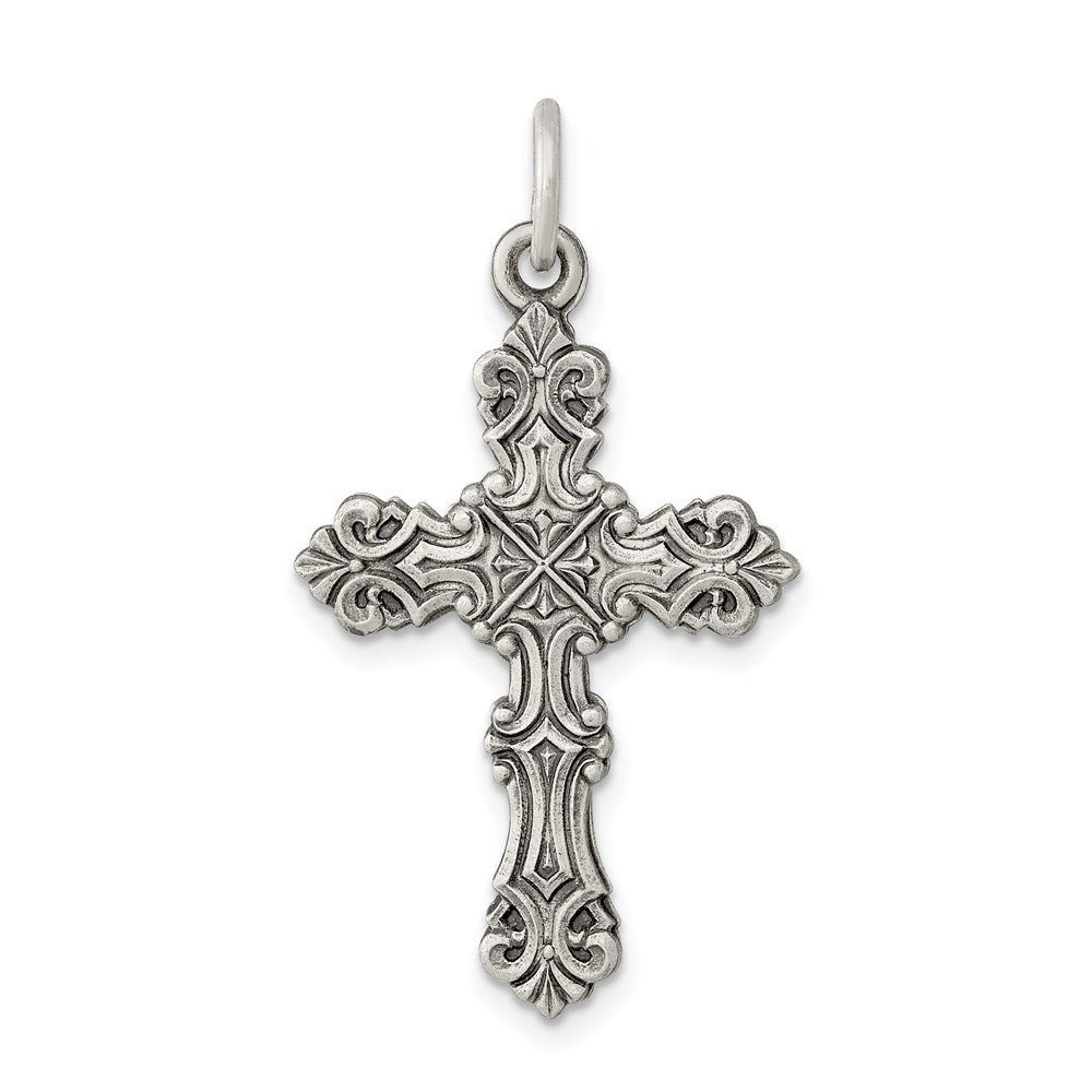 Sterlingsilber Antikisiert Kreuz Anhänger