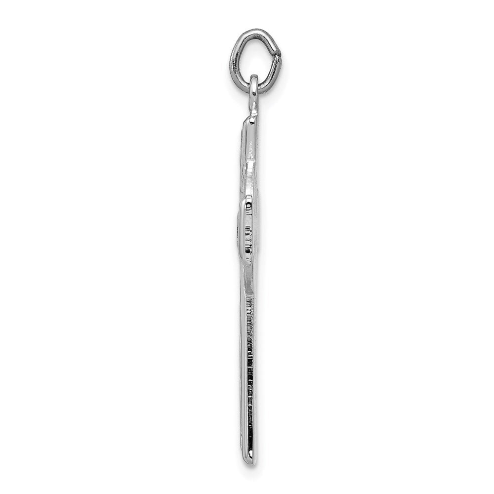 Sterlingsilber Rhodiniert Keltisch Kreuz Anhänger