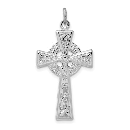 Sterlingsilber Rhodiniert Keltisch Kreuz Anhänger
