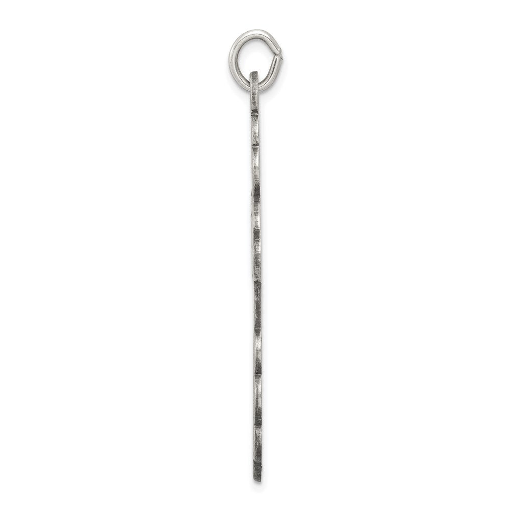 Sterlingsilber Antikisiert Eastern Orthodox Kreuz Charm