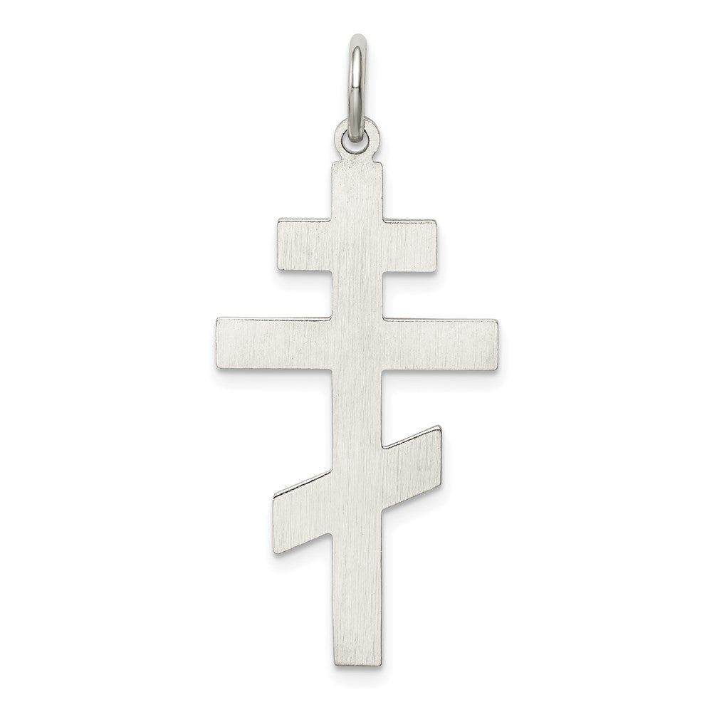 Sterlingsilber Eastern Orthodox Kreuz Anhänger