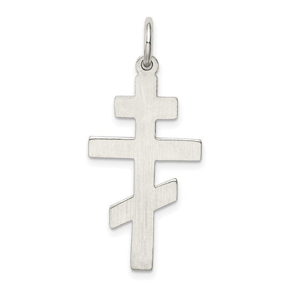 Sterlingsilber Eastern Orthodox Kreuz Charm