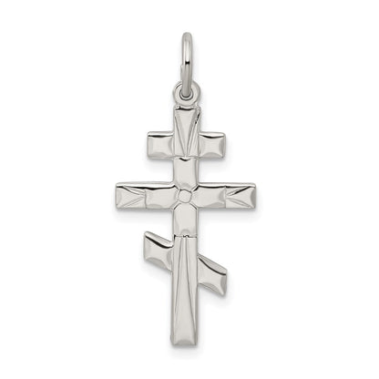 Sterlingsilber Eastern Orthodox Kreuz Charm