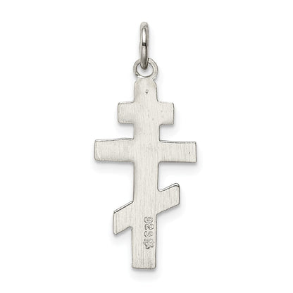 Sterlingsilber Eastern Orthodox Kreuz Charm