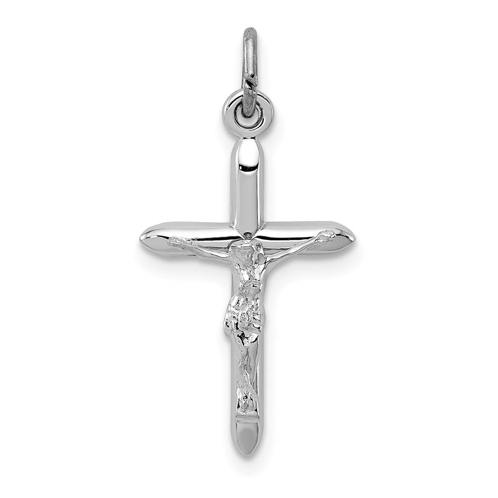 Sterlingsilber Rhodiniert Passion Kruzifix Charm