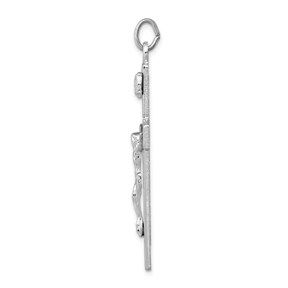 Sterlingsilber Rhodiniert Kruzifix Anhänger