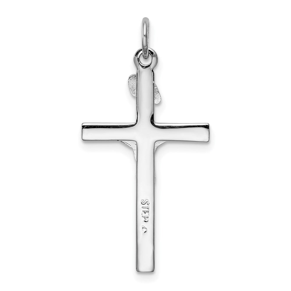 Sterlingsilber Rhodiniert & Vermeil Inri Kruzifix Charm