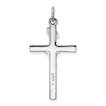 Sterlingsilber Rhodiniert & Vermeil Inri Kruzifix Charm