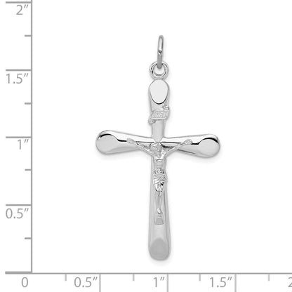 Sterlingsilber Rhodiniert Inri Kruzifix Anhänger