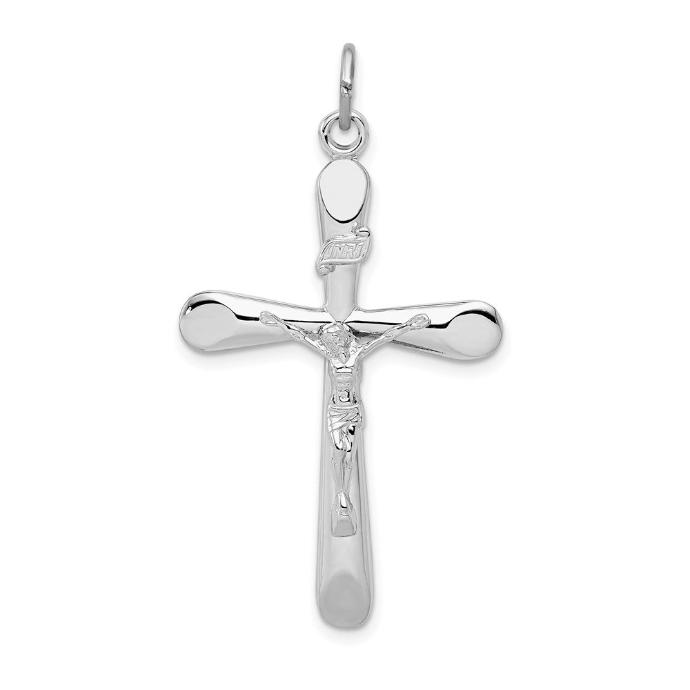 Sterlingsilber Rhodiniert Inri Kruzifix Anhänger
