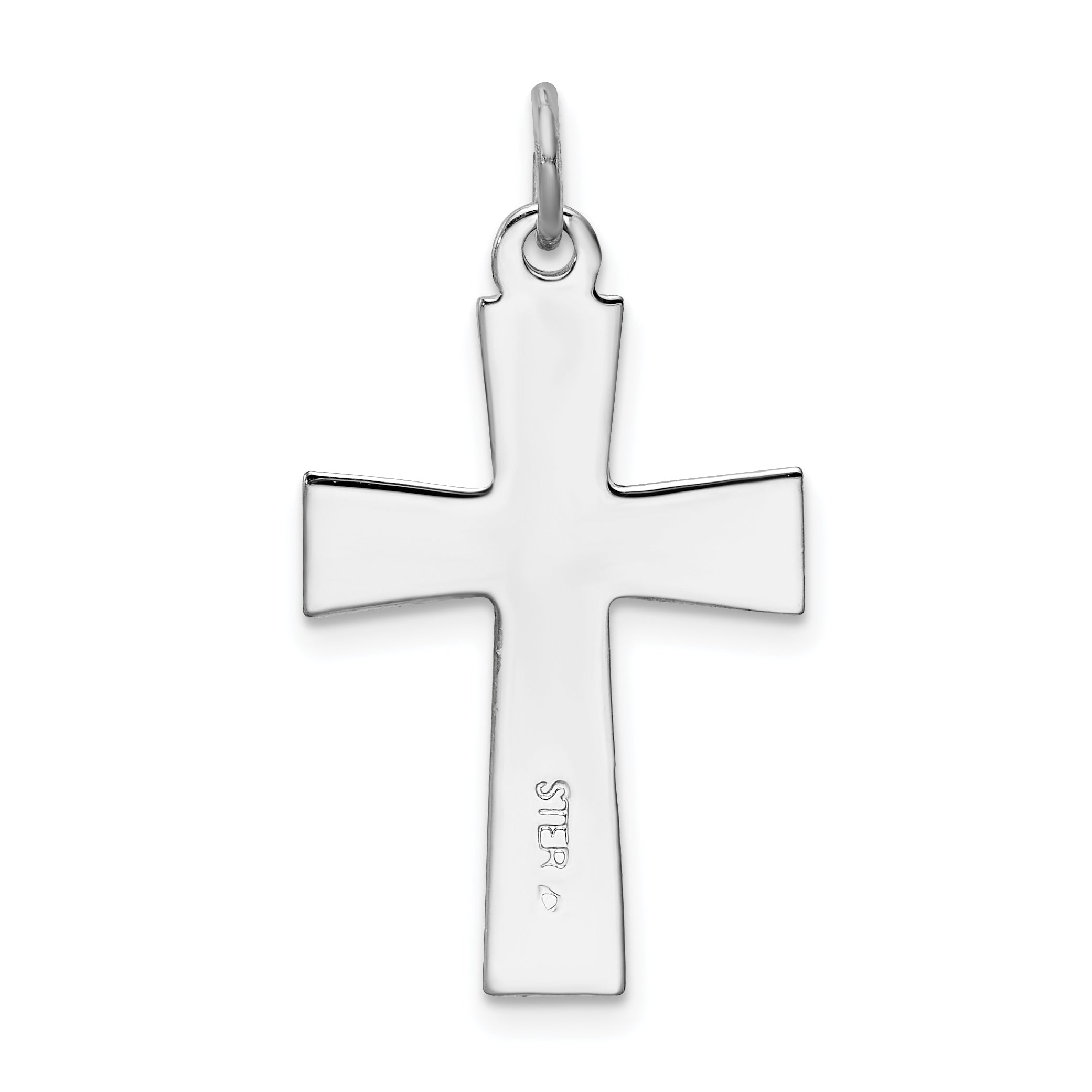 Sterlingsilber Rhodiniert Goldfarben Inri Kruzifix Charm