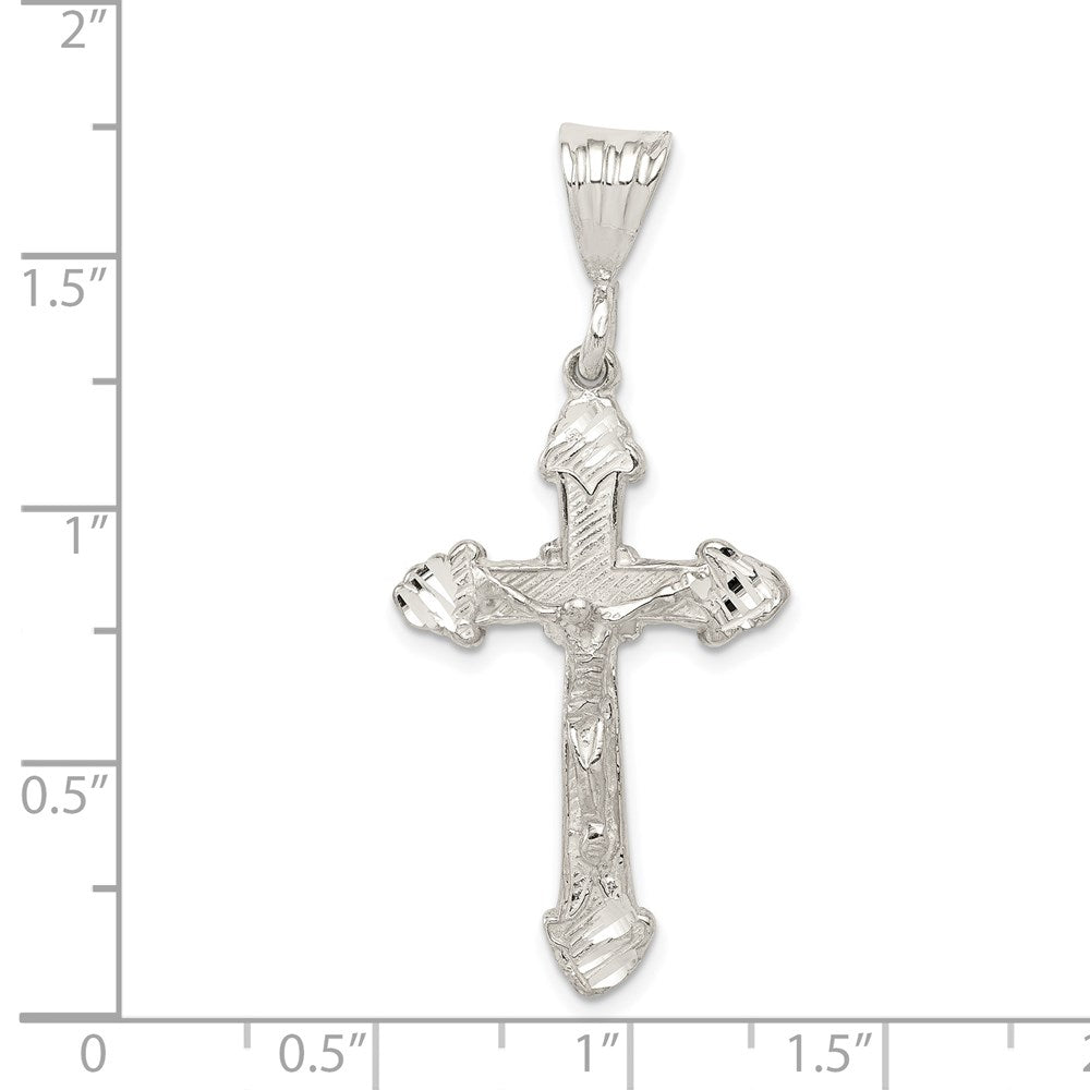 Sterlingsilber Diamantiert Kruzifix Anhänger