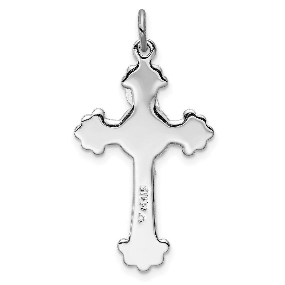 Sterlingsilber Rhodiniert & Vermeil Inri Kruzifix Charm