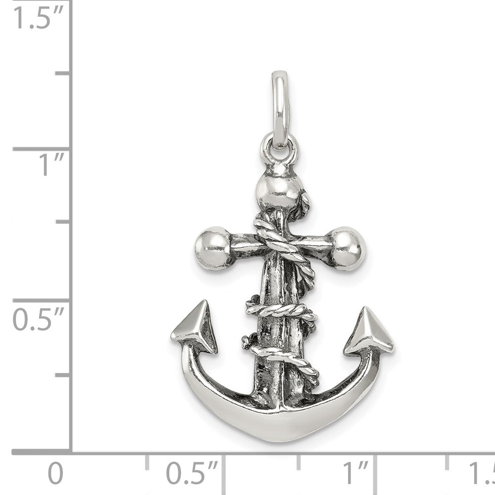 Sterlingsilber Antikisiert Kreuz Anhänger