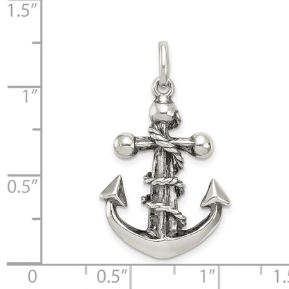 Sterlingsilber Antikisiert Kreuz Anhänger