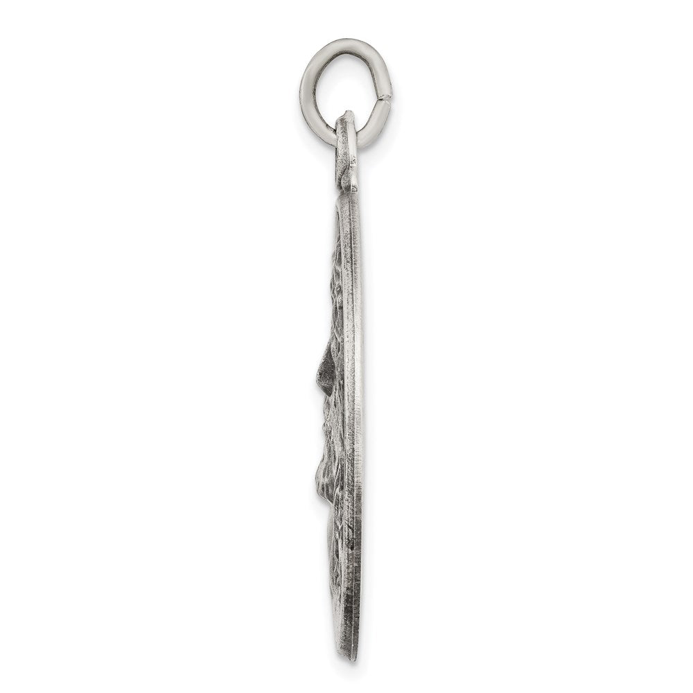 Sterlingsilber Antikisiert Ecce Homo Medaille