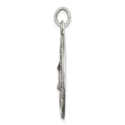 Sterlingsilber Antikisiert Ecce Homo Medaille