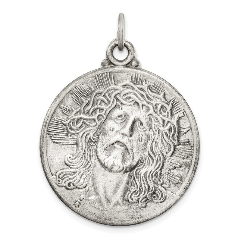 Sterlingsilber Antikisiert Ecce Homo Medaille