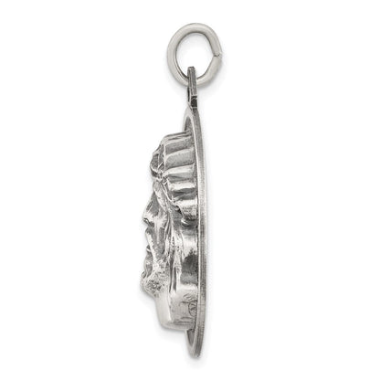 Sterlingsilber Antikisiert Ecce Homo Medaille
