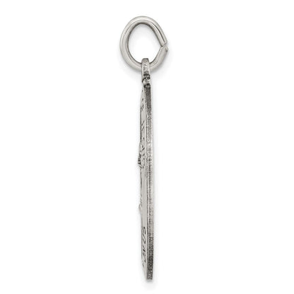 Sterlingsilber Antikisiert Heilig Herz Of Jesus Medaille