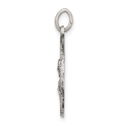 Sterlingsilber Antikisiert Heilig Herz Of Jesus Medaille
