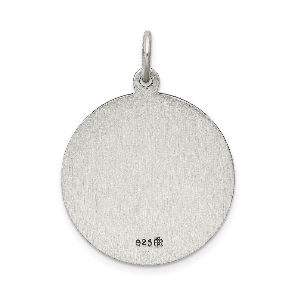 Sterlingsilber Antikisiert Heilig Herz Of Jesus Medaille