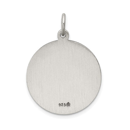 Sterlingsilber Antikisiert Heilig Herz Of Jesus Medaille