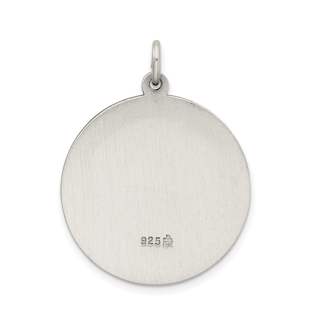 Sterlingsilber Antikisiert Heilig Herz Of Jesus Medaille