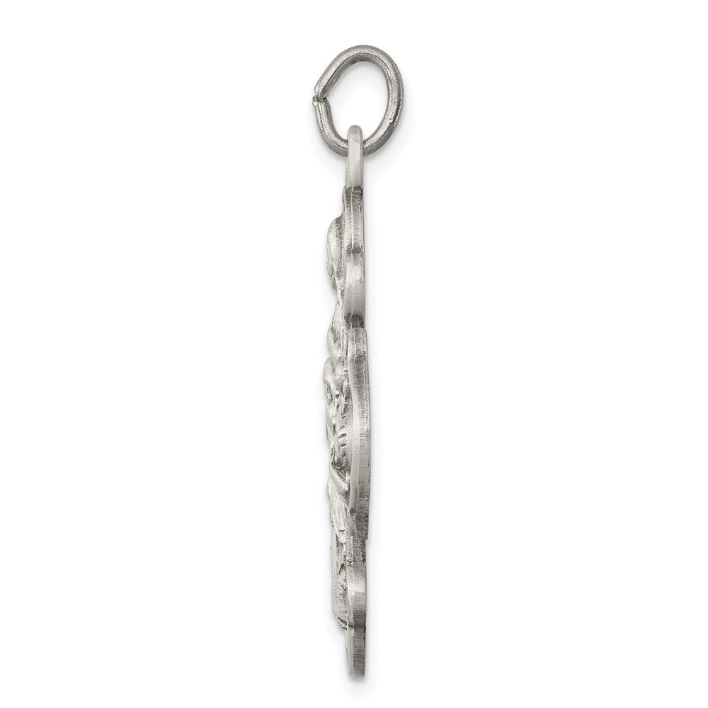 Sterlingsilber Antikisiert 4-way Medaille