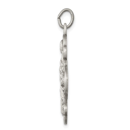Sterlingsilber Antikisiert 4-way Medaille