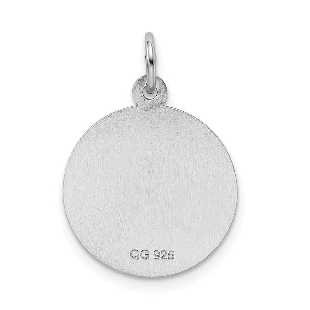 Sterlingsilber Rhodiniert Happy Geburtstag Plättchen Charm