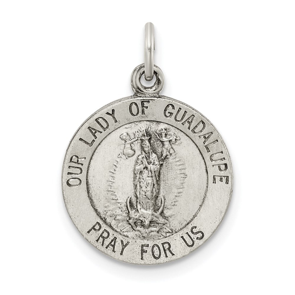 Sterlingsilber Antikisiert Our Damen Of Guadalupe Medaille