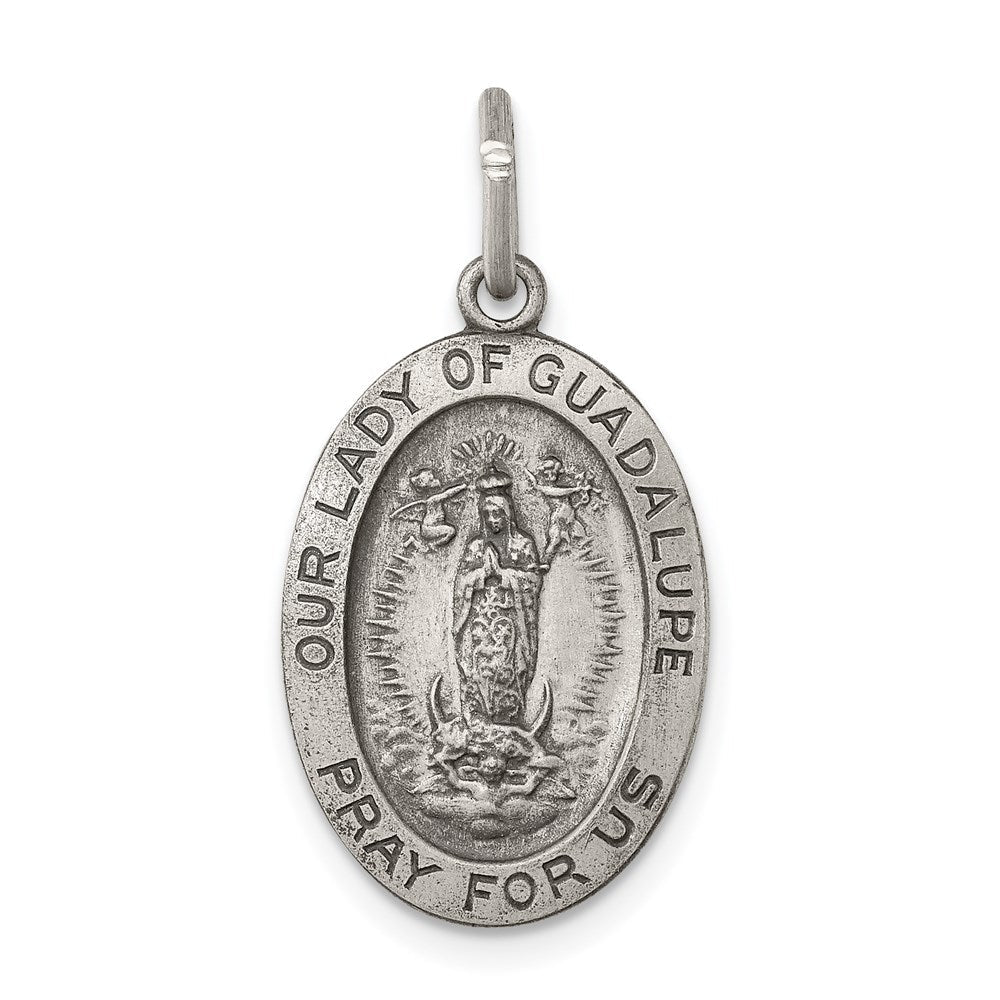 Sterlingsilber Antikisiert Our Damen Of Guadalupe Medaille