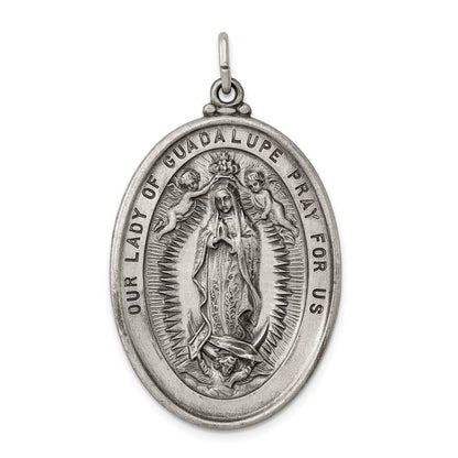 Sterlingsilber Antikisiert Our Damen Of Guadalupe Medaille