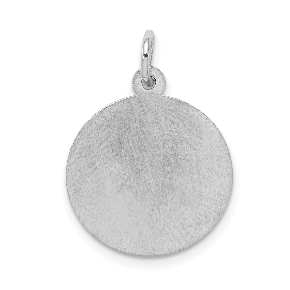 Sterlingsilber Rhodiniert Happy Jahrestag Plättchen Charm
