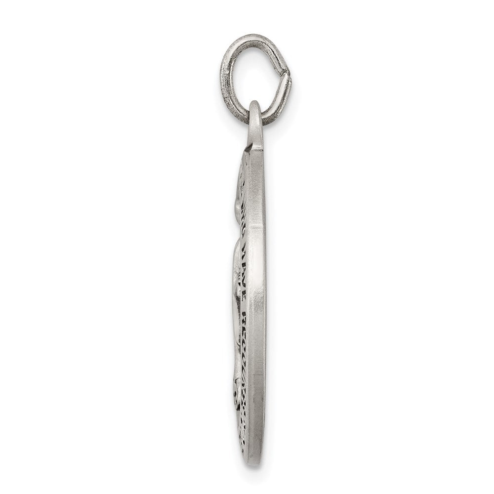 Sterlingsilber Antikisiert Wundertätig Medaille
