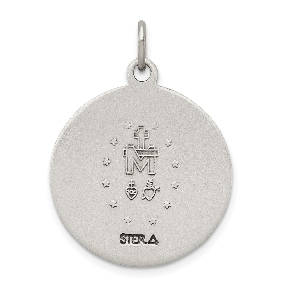 Sterlingsilber Antikisiert Wundertätig Medaille
