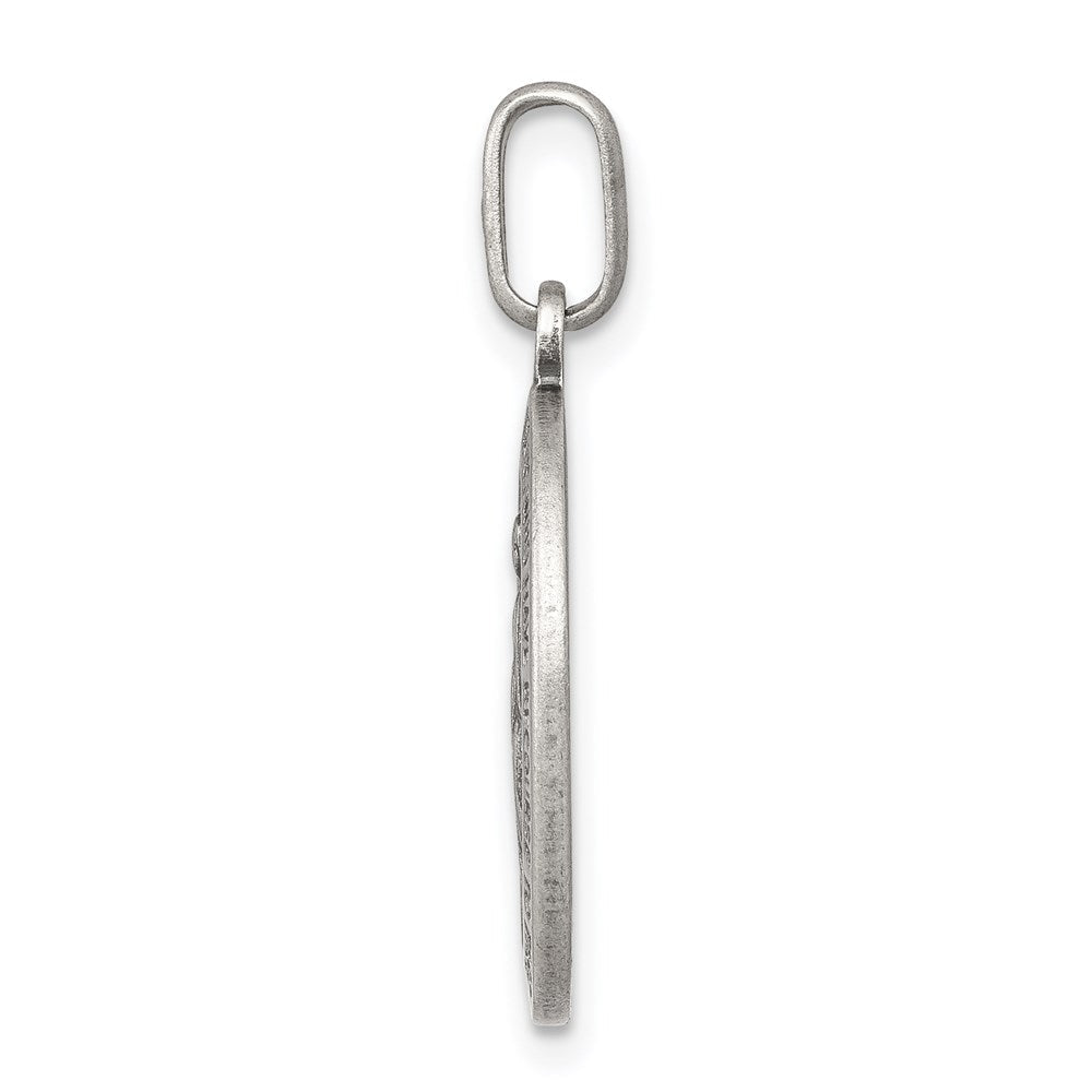 Sterlingsilber Antikisiert Wundertätig Medaille